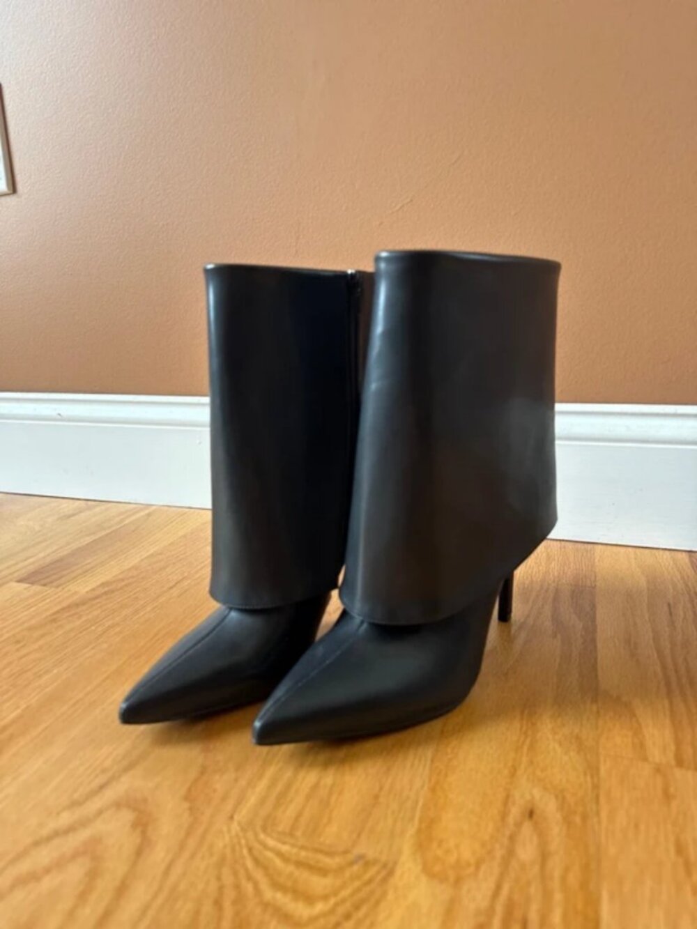 I.N.C. Mid-Calf Black Bootiess